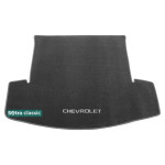 Коврик в багажник Chevrolet Captiva (mkI)(сложенный 3й ряд) 2010→ - текстиль Classic 7mm Grey Sotra