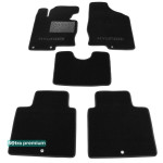 Двошарові килимки Black для Hyundai Grandeur (HG) (mkV) 2011-2017 Sotra Premium 10mm