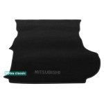Килимок в багажник Mitsubishi Outlander (mkII) (з субвуфером) 2007-2012 - текстиль Classic 7mm Black Sotra