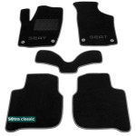 Двошарові килимки Seat Toledo (mkIV) 2012-2018 - Classic 7mm Black Sotra
