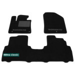 Двухслойные коврики Kia Sorento (UM)(mkIII) 2015-2020 - Classic 7mm Black Sotra