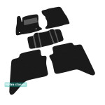 Двошарові килимки для Тойота Hilux (mkVIII) 2015 → - Classic 7mm Black Sotra