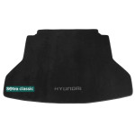 Коврик в багажник Hyundai Elantra (mkVI) 2016→ - текстиль Classic 7mm Black Sotra