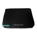 Килимок в багажник Peugeot 2008 2013 → - текстиль Classic 7mm Black Sotra