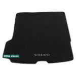 Коврик в багажник Volvo XC90 (mkII)(сложенный 3й ряд) 2015→ - текстиль Classic 7mm Black Sotra