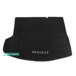 Килимок в багажник Renault Megane (седан) (mkIV) 2016 → - текстиль Classic 7mm Black Sotra