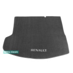 Килимок в багажник Renault Megane (седан) (mkIV) 2016 → - текстиль Classic 7mm Grey Sotra