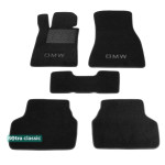 Двошарові килимки BMW 5-series (G30; G31) 2017 → - Classic 7mm Black Sotra