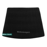 Килимок в багажник Volkswagen Touareg (mkIII) 2018 → - текстиль Classic 7mm Black Sotra