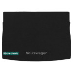 Коврик в багажник Volkswagen Golf Sportsvan (mkI) 2012-2020 текстиль Classic 7mm Black Sotra
