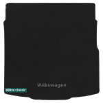 Двошарові килимки Volkswagen Passat (седан) (B8) (багажник низ) 2014 → - Classic 7mm Black Sotra