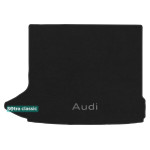 Двошарові килимки Audi Q3 (mkI) (багажник верхній без сітки) 2011 → - Classic 7mm Black Sotra
