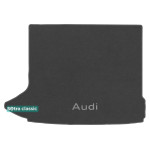 Двошарові килимки Audi Q3 (mkI) (багажник верхній без сітки) 2011 → - Classic 7mm Grey Sotra