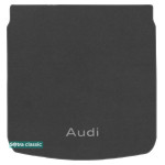 Коврик в багажник Audi A5 Sportback (mkI) 2011-2016 - текстиль Classic 7mm Grey Sotra