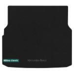 Килимок в багажник Mercedes-Benz C-Class (універсал) (S205) 2014 → - текстиль Classic 7mm Black Sotra