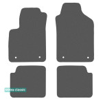 Двошарові килимки Fiat 500 (mkI) 2013 → (4 clips) - Classic 7mm Grey Sotra