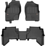 Резиновые коврики для Nissan Pathfinder (mkIII)(R51)(1-2 ряд) 2005-2014 - Frogum Proline 3D 