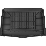 Резиновый коврик в багажник для Volkswagen Golf (mkVIII)(хетчбэк) 2019-> (нижний уровень)(с запаской)(багажник) - Frogum Pro-Line