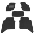Двухслойные коврики для Тойота Hilux (mkVII) 2011-2015 - Classic 7mm Black Sotra