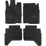 Резиновые коврики Frogum №77 для Ford Ranger (mkIV)(crew cab) 2022->