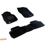 Трехслойные коврики Sotra 3D Premium 12mm Black для Mitsubishi ASX 2012-2014 