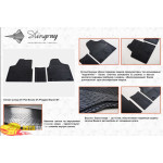 Резиновые коврики Citroen Jumpy 2007- резиновые - Stingray