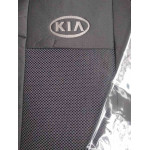 Чехлы для Kia Rio III седан деленный с 2015 г - текстильные Элегант Classic