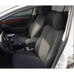 Чехлы сиденья для Тойота Corolla с 2013 г (с задним подлокотником) тканевые - Элегант Модель Classic 