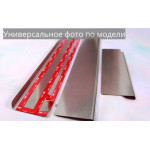 Накладки на пороги Lada LARGUS 2012- 4 шт. установка на метал - NataNiko