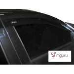 Дефлекторы окон Renault Logan II 2014- седан накладные скотч комплект 4 шт. - Vinguru