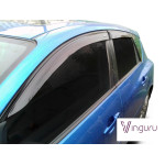 Дефлектори вікон Mazda 3 I (BK) 2003-2008 хб накладні скотч комплект 4 шт., Матеріал акрил - Vinguru