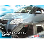 Ветровики на Skoda FABIA II 2007-2014 комплект - HEKO