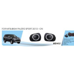 Фари дод. модель Mitsubishi Pajero Sport 2008-14/L200 2011-15/MB-402/H11-12V55W/ел.проводка 