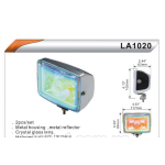 Фари додаткові DLAA 1020 RY хром / H3-12V-55W / 117 * 86mm