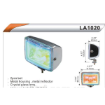 Фари додаткові DLAA 1020 W хром / H3-12V-55W / 117 * 86mm