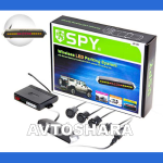 Парктроник SPY LP-121/LED/4 датчика D=18mm/коннектор/Radio/black/black