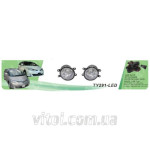 Фары дополнительные модель для Тойота Previa 2008/10/Corolla/Camry/Rav/Yaris/Avensis/2006-13/TY-291-LED-W/проводка