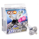 Лампы PULSO/галогенные H7/PX26D 12v55w+50% X-treme Vision/plastic box 