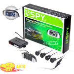 Парктронік SPY LP-213-NEW / LCD / 4 датчика D = 18mm / коннектор / Radio / звук.сігнал-вкл / викл. / Black / black