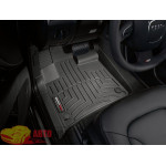 Коврики салона Audi Q7 2006-, Черные - резиновые WeatherTech