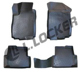Коврики в салон Chevrolet Aveo II (2011-2020) полиуретан (резиновые) Lada Locker