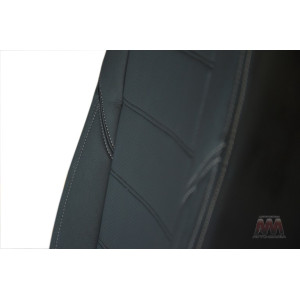 Чохли на сидіння TOYOTA - Land Cruiser Prado-150 Restyling c 2017 (більше. задня частина за вод.) серія AM-L (без декоративного рядка) - еко шкіра - Автоманія