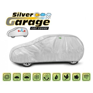 Чехол-тент для автомобиля Silver Garage (металлизированный материал) 405-430 см L1 хетчбек 