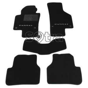Двошарові килимки Volkswagen Passat (B7) 2010-2011 - Premium 10mm Black Sotra