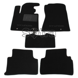 Двошарові килимки Hyundai Tucson (TL) (mkIII) 2015-> - Premium 10mm Black Sotra