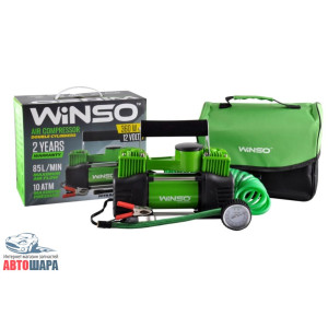 Компрессор WINSO 10 Атм, 85 л/мин. 2-цилиндра 360Вт., кабель 3м., шланг 5,7м., спускной клапан - WINSO