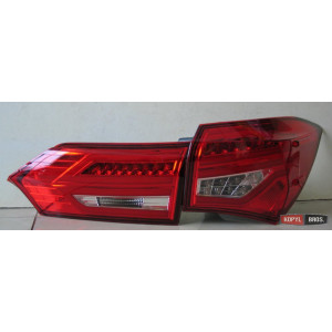 Для Тойота Corolla E170 / Altis оптика задня LED червона BENZ стиль 2014+ - JunYan