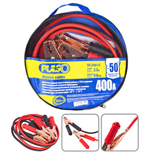 Провода для прикуривания PULSO 400А до -50С 2,5м в чехле