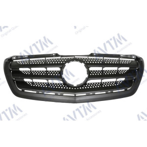 Решетка радиатора Mercedes Sprinter 2013- черная - AVTM