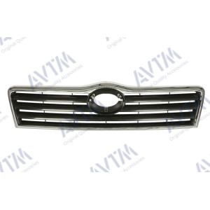 Решетка радиатора для Тойота Avensis 2003-2006 хром.черн. - AVTM
